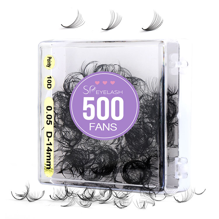 10D 500 penggemar lashes