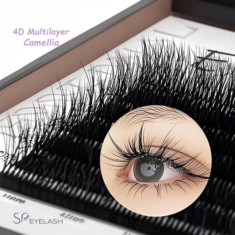 Fluffy velvet camellia lash